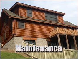  Max Meadows, Virginia Log Home Maintenance